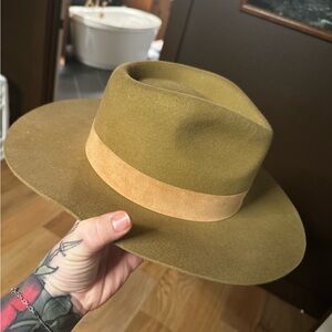 Lack Of Color brown Fedora with Tan Band